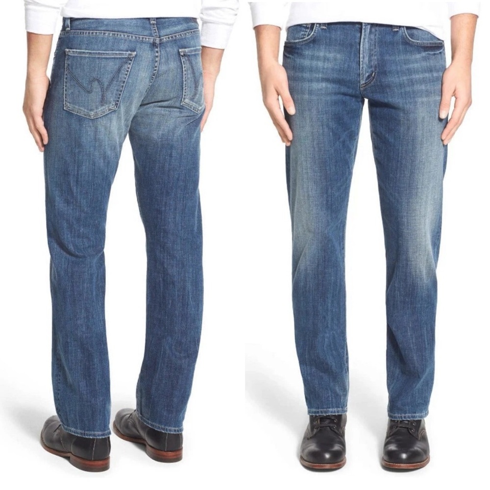 NWT CITIZENS OF HUMANITY Mens SID Classic Straight-leg Jeans Ripley Wash 32